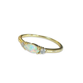 Opaline Marquis Sparkle White Opal Ring